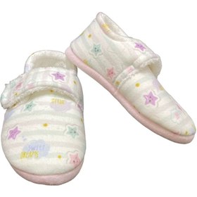 Resim Esco Sesa Kız Çocuk Desenli Panduf Cırtlı- Kaydırmaz Tabanlı 