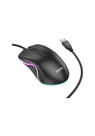 Resim Hoco GM19 RGB Led Işıklı Oyuncu Kablolu Optik Mouse 