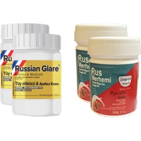 Resim Nacario Olegovich Medicine Tüy Dökücü Azaltıcı Rus Merhemi 50 ml 2 Adet + Genital Bölge Merhemi 50 ml 2 Adet 