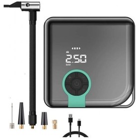 Resim Blackbird ZC-001 Taşınabilir Kablosuz Dijital Hava Kompresörü Pompa 150 PSI, Otomatik Lastik Şişirme Cihazı, LED Işık 