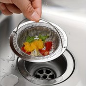 Resim 1 Modern Paslanmaz Çelik Yuvarlak Lavabo Süzgeci Saplı - Tıkanma Önleyici Ağ Filtre, Mutfak ve Banyo Lavaboları İçin Uygun, Elektrik Gerektirmez 