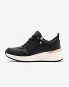 Resim Skechers BİLLİON 2 - SİDE DOOR Kadın Siyah Sneakers 177336 BLK 