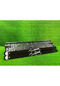 Resim K.atatürk Imzalı 3d Kabrtmalı Pleksi Araba Plakalığı 1 Takım 