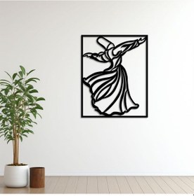 Resim Semazen Metal Duvar Dekoru 