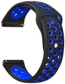 Resim Gpack Preo Pwatch S2 Kordon, Delikli Çift Renk Silikon, Mavi 