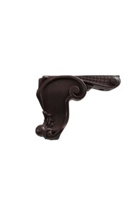 Resim Lükens Oymalı Mobilya Ayağı Kahverengi 12 Cm X 4 Adet Kahverengi 