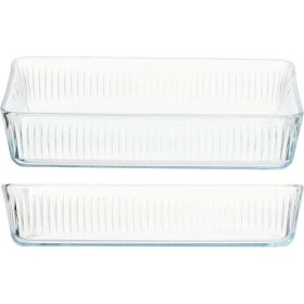 Resim Pasabahce Borcam Dikdörtgen Tepsi, 3000 cc - 30X20X6 cm 