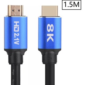 Resim 5094 8k Ultra Hd 2.1V 48GBPS Altın Kaplama HDMI Kablo UHD 1.5 Metre 