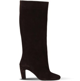 Resim Bueno Shoes Kahverengi Süet Kadın Topuklu Çizme 39wc2958 