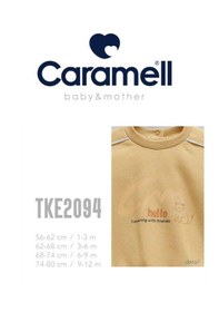 Resim Caramell Barbosa Erkek Bebek %100 Pamuk 3 İplik Şardonlu Sweat Cepli Pantolon Lüx Takım Yeni Sezon Sarı - Gri 