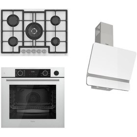 Resim Ferre Steamart&fryart Serisi Buharlı Pişirme Beşliocaklı Beyaz Set (ed036 + Xe64cb +d081 ) 