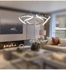 Resim Lambadar Drone Model Modern Sarkıt Led Beyaz Işık Ultra Power Led Avize Salon Mutfak Oda Hol Ledli Hol Avize Krom Tek Ebat 45 X 70 0014-Drone-Krom-Sarkit 