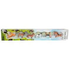 Resim 6'lı Mini Köpek Yavrusu Hayvan Seti 1 