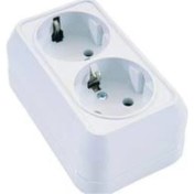 Resim Mena Rise 45182 Sıva Üstü Ikili Topraklı Priz, Beyaz 