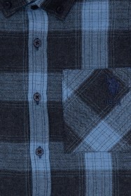 Resim U.s. Polo Assn. Erkek Çocuk Açık Mavi Gömlek Desenli 50316669-vr003 Acık Mavı 