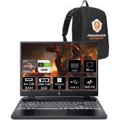 Resim Acer Nitro 16 Amd Ryzen 5 7535HS 64GB 256GB SSD RTX4050/6GB 165HZ 16'' Fhd+ W11H Taşınabilir Bilgisayar NH.QKBEY.003 & Per4 Çanta NHQKBEYP371 
