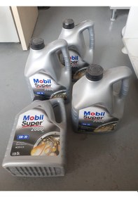 Resim Yağ Motor Yağı Super 2000 5W30 5 Litre Mobil Bütün Araçlar -H040 