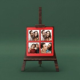 Resim Kişiye Özel Dört Fotoğraflı Ayaklı Şövalye 