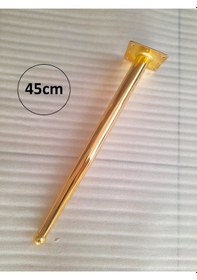 Resim 1 Adet-45cm Metal Konik Ayak-sehpa Ayağı-gold Renk Kaplama 