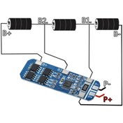Resim ROBİZ 3s 10a Bms Lityum Li-ion Batarya Koruma Kartı - 18650 Li-ion Lipo 