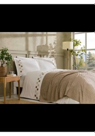 Resim Gelin Seti Chess Triko Battaniyeli Bej 