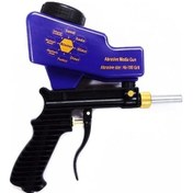 Resim Xuweiwei Taşınabilir Pas Patlatma Makinesi, Yerçekimi Pnömatik Kumlama Cihazı Mavi 