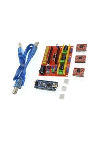 Resim Shineyee 3d Yazıcı Aksesuar Seti Cnc Kalkanı V4 Engrver Montaj Seti Geliştirilmiş Sürüm Geliştirme Kartı 