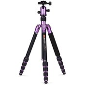 Resim MeFoto Benro Mefoto A-1350q1p Roadtrip Aluminum Travel Tripod Kit (PURPLE) 