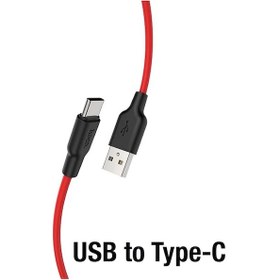 Resim Hoco X21 Plus Usb To Type-c 3a Silikon Hızlı Şarj Ve Data Kablosu- 5775 