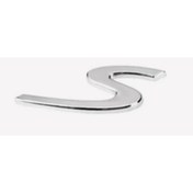 Resim EDEXPORT PORSCHE Uyumlu YAZI S 3.8*8.2 cm KROM 