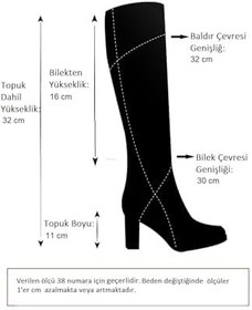 Resim fox SHOES N372677511 Kroko Baskı İnce Topuklu Kadın Bot 