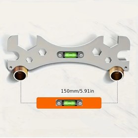Resim BGA sıhhi tesisat banyo batarya musluk boru montaj anahtarı su terazili boru gönye ergonomik anahtar 