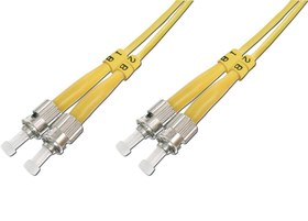 Resim Beek ST-ST Fiber Optik Patch Kablo, 9\u002F125 µ, Singlemode, 3.0mm, Duplex, OS2, LSZH, 2 metre 