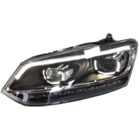 Resim OLED GARAJ Volkswagen Polo İçin Uyumlu B8 DİZAYN ÖN FAR TAKIMI (2009-2017) 