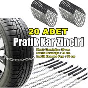 Resim megaw Oto Lastik Kar Zincir Tak Çıkar Pratik Zincir 20 Adet 1. Kalite - Otoaksesuarbizde 