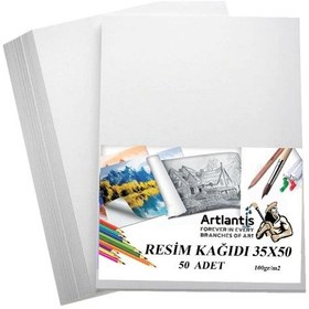 Resim Resim Kağıdı 35x50 50 Li 100 gr 1 Paket 35*50 Resim Kartonu 
