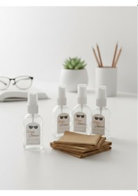 Resim Otio 4 Adet Gözlük Temizleme Seti, 50 Ml Sprey, Mikrofiber Bez Avantaj Paket 