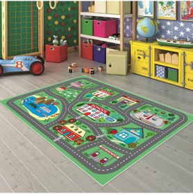 Resim VİVİCAHOME Dijital Baskı Kaymaz Taban Makinede Yıkanabilir Çocuk Odası Halısı Bebek Odası Halısı VCH 