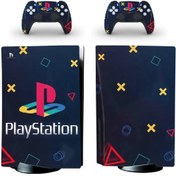 Resim Kt Grup Modern Logo Playstation 5 Disk Edition Sticker Kaplama Seti 