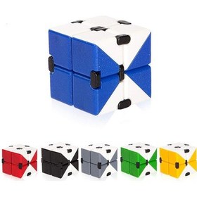 Resim Renkli İnfinity Cube Sonsuzluk Küpü Sihirli Küp Fidget Stres Küpü Stres Giderici Oyuncak 1 Adet 