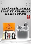 Resim 7 Kordonlu Akıllı Saat Ve 3.Nesil Kulaklık Dokunmatik Ekran Sesli Görüşme Yapabilen 