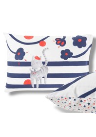 Resim Taç Carre Blanc Organik Pamuklu Kedi Desenli 2-adet Yastık Kılıfı 