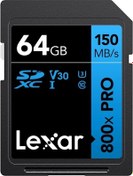 Resim 64gb Lexar Lsd0800p064g-bnnng Professıonal 800x Pro Sdxc Uhs-ı Cards Up To 150mb/s Read C10 V30 U3 