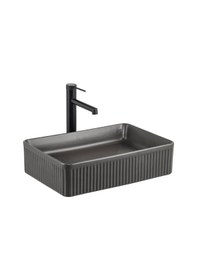 Resim Lena - Tezgah Üstü Lavabo Mat Füme - E-w1004mf- Füme 
