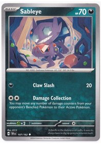 Resim Sableye 107/162 - Temporal Forces - Pokemon Kartı Mint 
