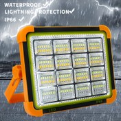 Resim 1 adet Güneş Enerjili LED Spotlight, Taşınabilir Acil Işık, Kamp Lambası, Çadır Işığı - 2400mAh Şarj Edilebilir Pil, 5 Aydınlatma Modu Ayarları, Taşınabilir Güç Bankası Olarak Kullanılabilir, Manyetik Montaj ve Çoklu Kurulum Yöntemleri ile, Acil Durumlar, Kurtarma, Açık Hava Kampı, Balıkçılık, Onarım Aydınlatması için Uygun 