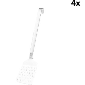 Resim Spatula - Delikli - Esnek Paslanmaz Çelik Bıçak - Uzunluk: 360mm - (4 Adet) 
