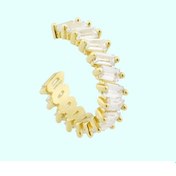 Resim Altın Kıkırdak Küpe 14 Ayar Earcuff Baget Taşlı Altın 