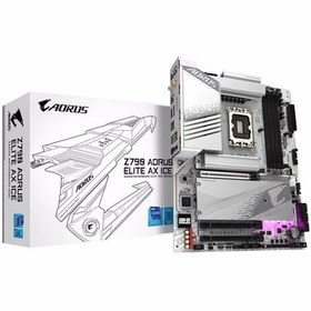 Resim Gigabyte Z790 AORUS ELITE AX ICE 7600MHz(OC) DDR5 Soket 1700 M.2 HDMI DP ATX Anakart 