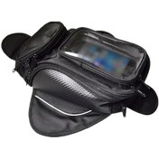 Resim Singree Manyetik Motosiklet Tank Çantası Su Geçirmez 65inç Dokunmatik Telefon Kılıfı Evrensel Motosiklet Aksesuarları Siyah 